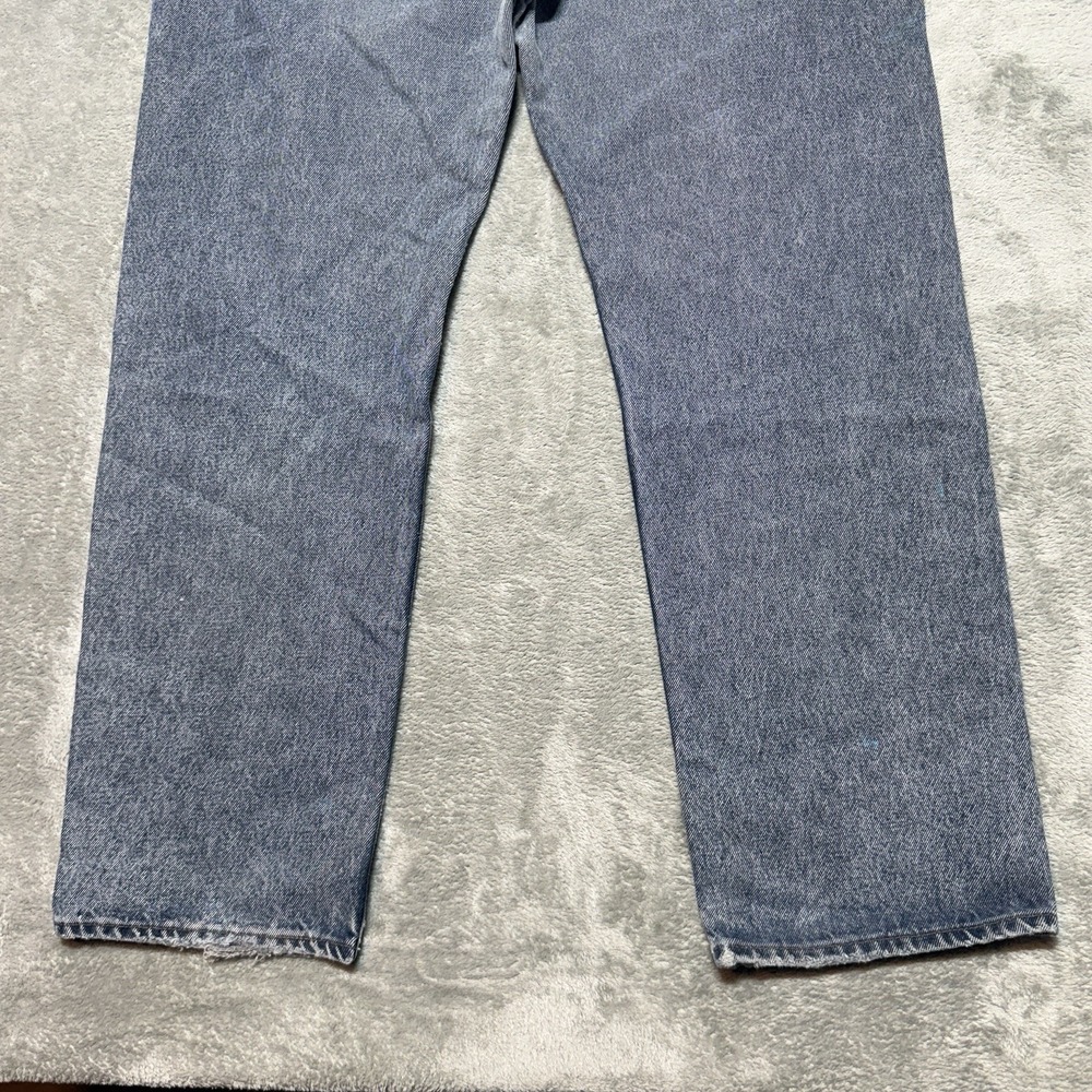VTG 90s Levi's 501 Jeans Mens 36x30 Made in USA Button Fly Distressed Baggy - Picture 8 of 16